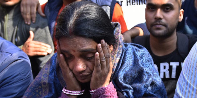 NEW DELHI, INDIA DECEMBER 29: Mother of Nirbhaya, the victim of a fatal gang-rape in a moving bus on...