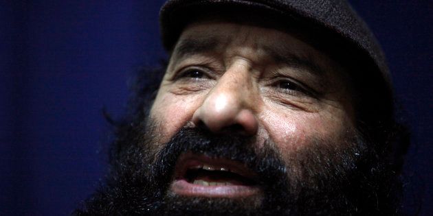 Syed Salahuddin, the top commander of the Hizb-ul-Mujahideen, the biggest Kashmiri militant group, is photographed during an interview with Reuters in Rawalpindi near Pakistan's capital Islamabad February 11, 2010.