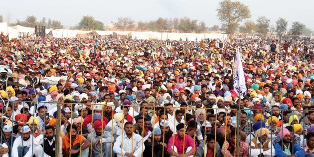 An AAP rally in Lambi, Punjab.