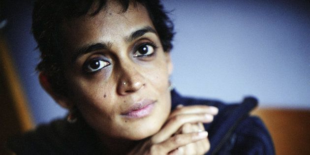 Writer Arundhati Roy poses January 23, 2004 in New York. Arundhati Roy's most famous book is 'The God of Small Things.' (Photo by Jean-Christian Bourcart/Getty Images)