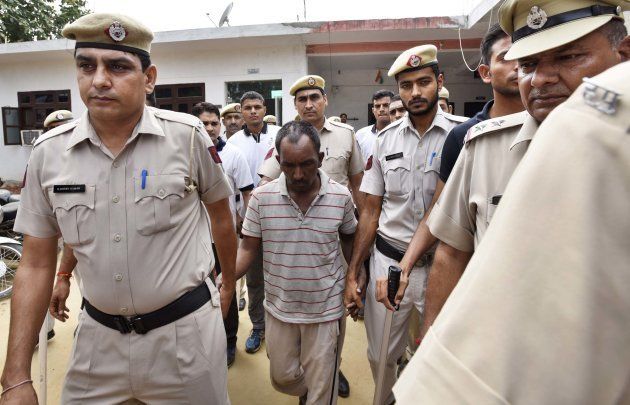 Ryan International School student murder accused Ashok Kumar sent tot Jail, to be produced before a special court, on September 12, 2017 in Gurgaon, India.