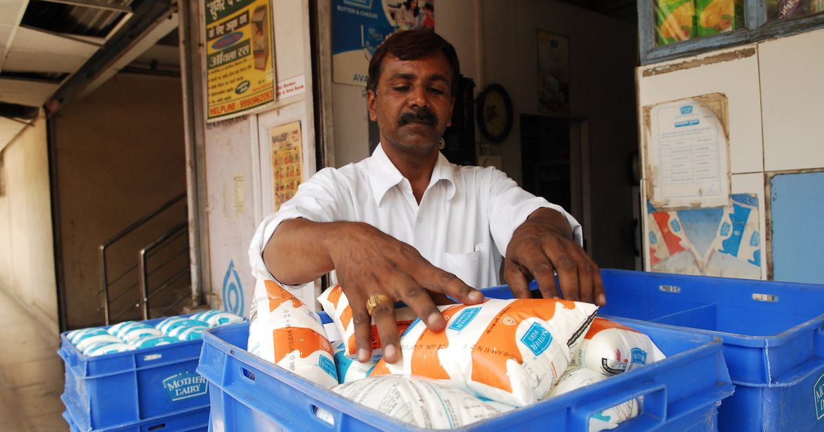 Indian milk. Dehli Milk.