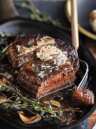 Filet Mignon With Porcini Mushroom Compound Butter