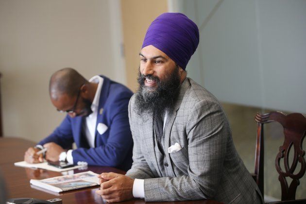 NDP leadership candidate Jagmeet Singh meets with the Toronto Star editorial board on Friday.