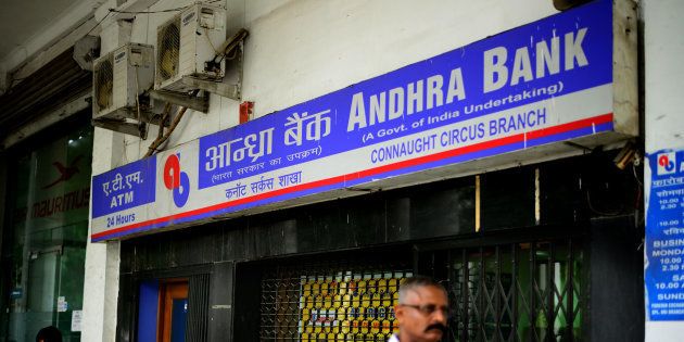 File photo of Andhra Bank branch.