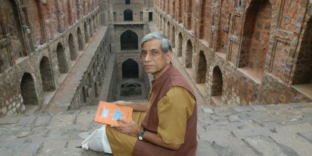 File photo of Anupam Mishra at Agrasen ki Baoli.