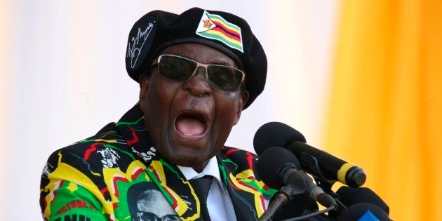 Zimbabwe's President Robert Mugabe delivers a speech during the Zimbabwe ruling party Zimbabwe African National Union-Patriotic Front (Zanu PF) youth interface Rally on November 4, 2017 in Bulawayo.