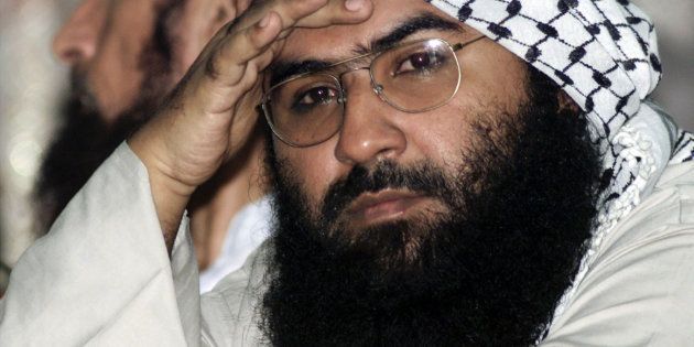 Maulana Masood Azhar, head of Pakistan's militant Jaish-e-Mohammad party, attends a pro-Taliban conference organised by the Afghan Defence Council in Islamabad.