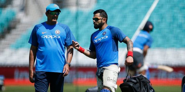 Britain Cricket - India Nets - The Oval - June 17, 2017 India's Head Coach Anil Kumble and Virat Kohli during nets Action Images via Reuters / Paul Childs Livepic EDITORIAL USE ONLY.