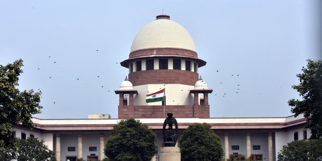 NEW DELHI, INDIA - FEBRUARY 12: A view of Supreme Court building on February 12, 2018 in New Delhi, India.