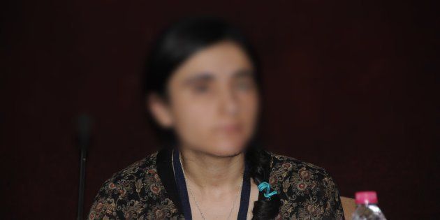Aji (surname redacted), a young Yazidi woman, who was sold as a sex slave after being captured by the ISIS when their village Kacho, in Iraq, fell to the marauding Da'esh fighters in 2014.