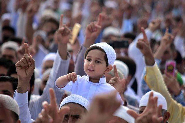 A child in Srinagar on Eid.