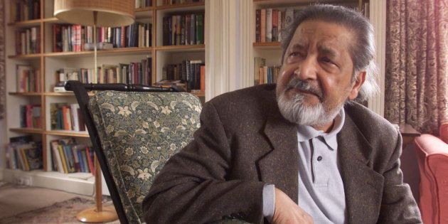 British author V.S. Naipaul at his home near Salisbury, Wiltshire,October 11, 2001 after it was announced that he has been awarded theNobel Prize for Literature. The 69-year-old, Trinidad-born writerlanded the award for