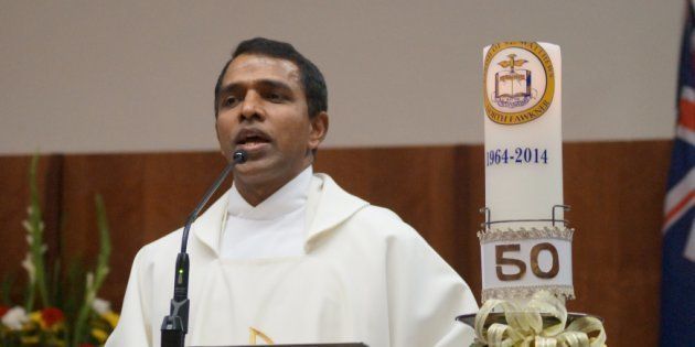 File photo of Rev Tomy Kalathoor Mathew, 48, who was stabbed on Sunday, 19 March, 2017, in a church in Melbourne.