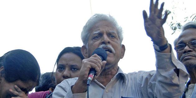 A file photo of activist Varavara Rao, who is among those who have been arrested by the Pune police in connection with the Bhima Koregaon case.