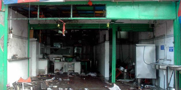 A file photo of the blast at Gokul Chaat in Hyderabad in 2007.