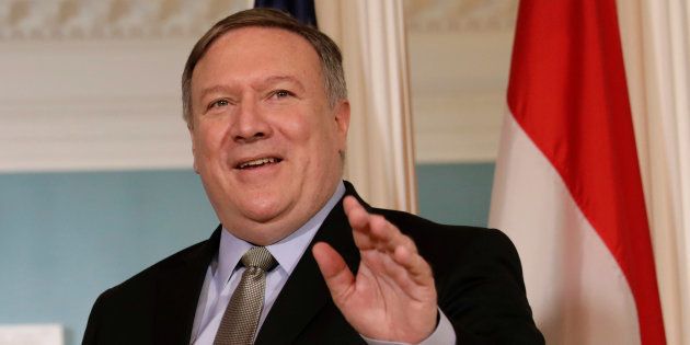 A file photo of US Secretary of State Mike Pompeo.