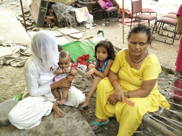 Preeti with her two children.