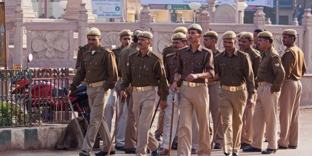 A file photo of policemen in Uttar Pradesh. Image for representational purposes only.