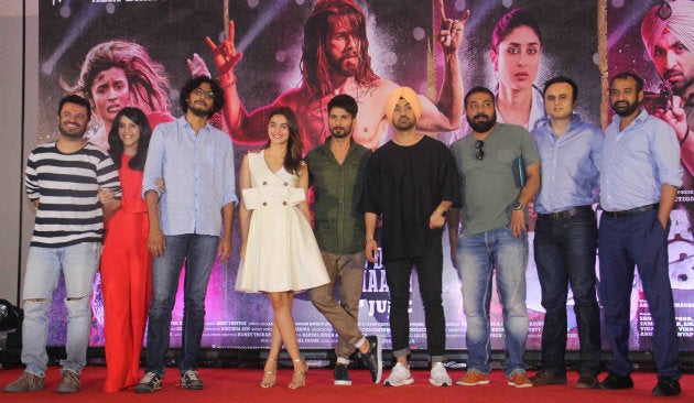 Anurag Kashyap and Madhu Mantena at the launch of Udta Punjab in Mumbai