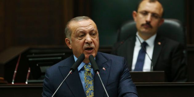 Turkey's President Recep Tayyip Erdogan in Ankara on Tuesday.