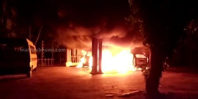 Swami Sandeepananda Giri's ashram in Kerala that was set ablaze.