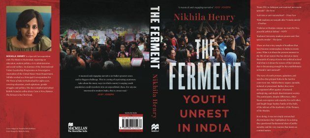 The cover of journalist Nikhila Henry's new book, The Ferment: Youth Unrest in India.