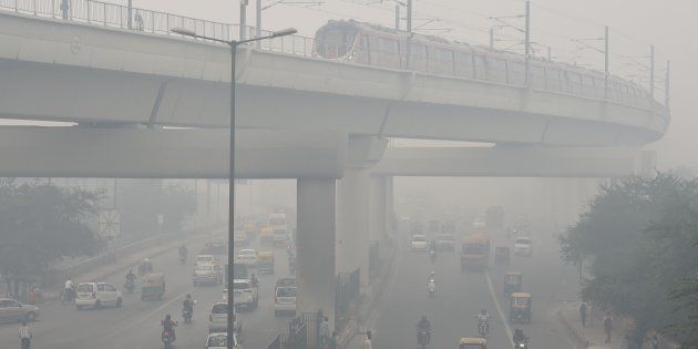 Heavy smog seen in New Delhi on November 5, 2018.