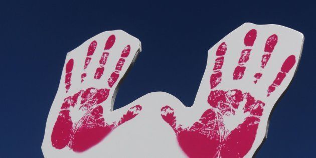 File photo of a campaign in Lebanon to raise awareness about breast cancer.