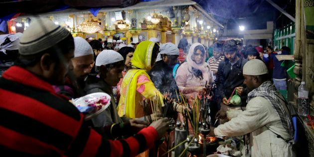 Devotees at the Nizamuddin Dargah in a file photo.