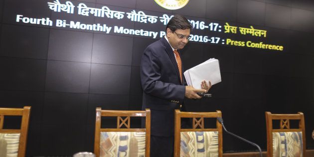 Urjit Patel, governor of the Reserve Bank of India (RBI).