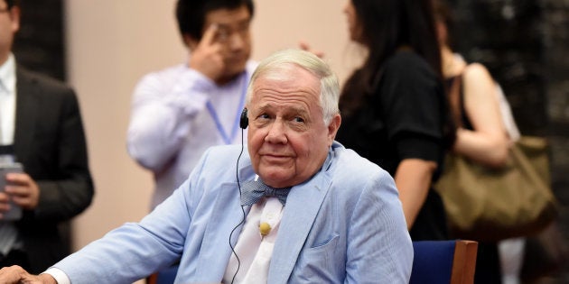 Jim Rogers, American businessman, investor and author, attends an economic forum.