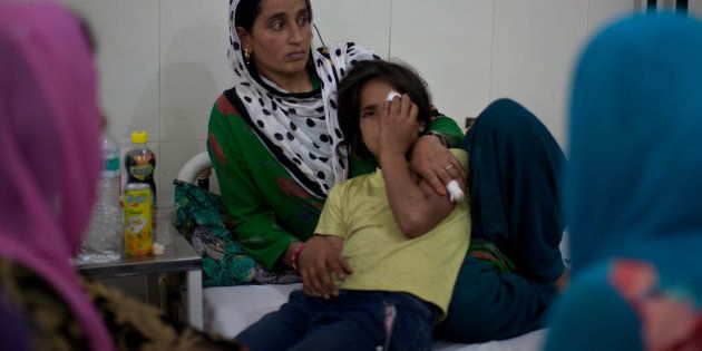 Nine-year-old Tamanna's eye was damaged after security forces fired pellet.