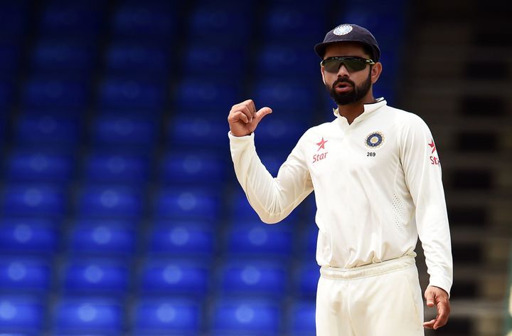 Virat Kohli sets the field during the three-day tour match between India and WICB President's XI squad