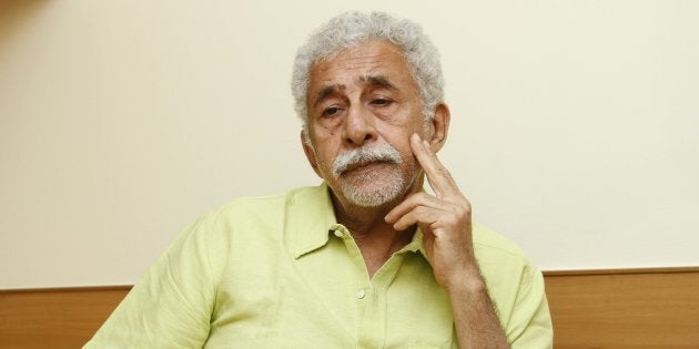 NEW DELHI, INDIA - MAY 20: Bollywood actor and director Naseeruddin Shah during an interview with HT City-Hindustan Times at India Habitat Centre, on May 20, 2016 in New Delhi, India.