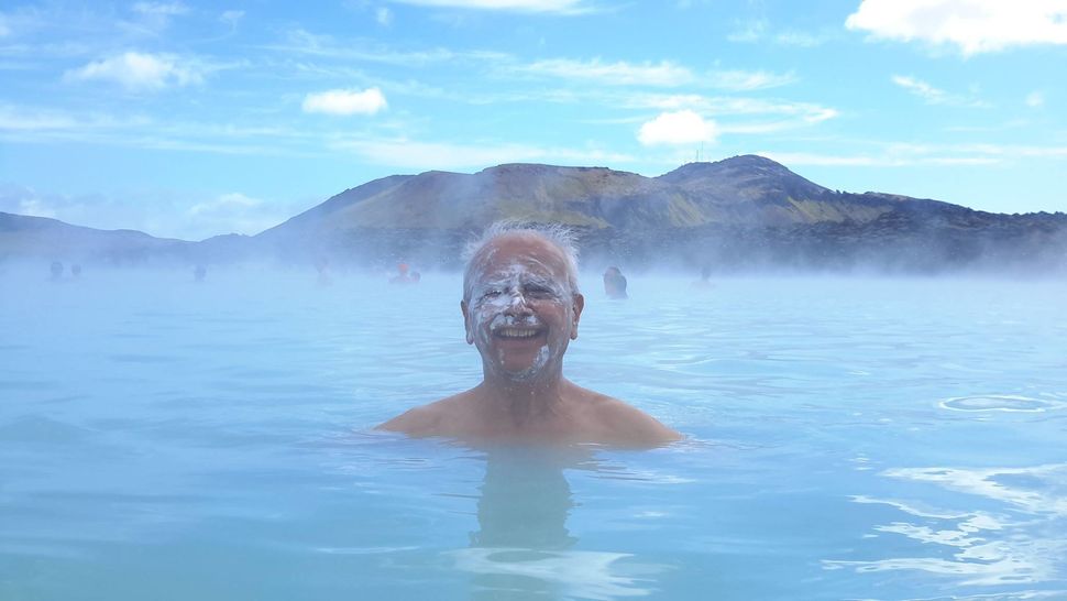Arun Narayan Sabnis at the Blue Lagoon geothermal spa in Iceland in July 2015.