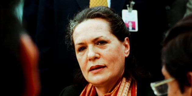 File photo of Sonia Gandhi, leader of the main opposition Congress party.