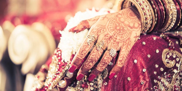 Newly-wed Indian bride.