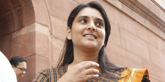 File photo of actor-turned-politician Ramya.