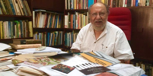 Political psychologist Ashis Nandy in his office in New Delhi.