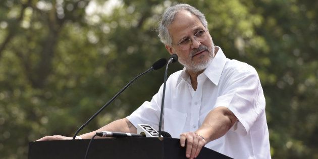Lieutenant Governor of Delhi Najeeb Jung during a tree plantation campaign Pledge for the Planet was organised by Delhi Development Authority (DDA), on June 7, 2016 in New Delhi, India.