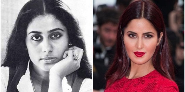 (L-R) Smita Patil and Katrina Kaif.