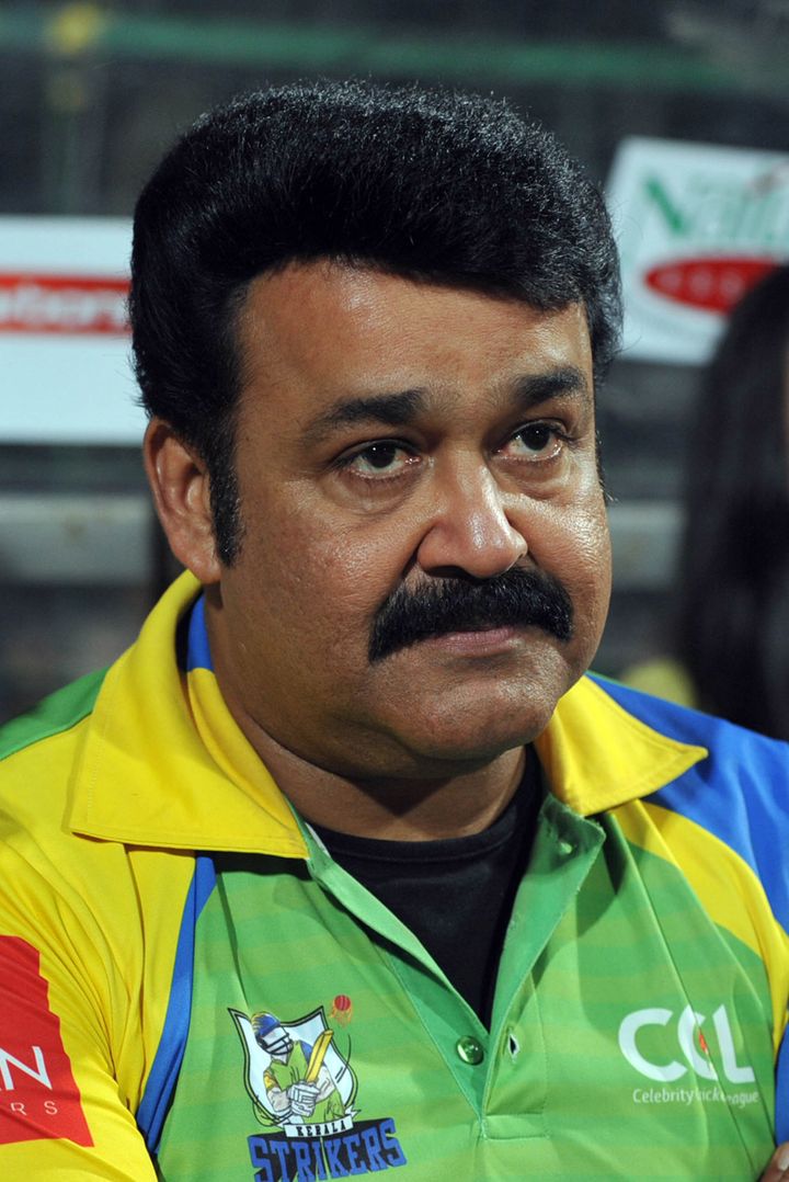 Mohanlal attends the Celebrity Cricket League 2013 (CCL) Finals between Karnataka Bulldozers and Telugu Warriors at the Chinnaswamy Stadium in Bangalore on March 10, 2013.