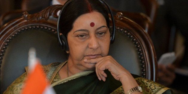File photo of Indian external affairs minister Sushma Swaraj.