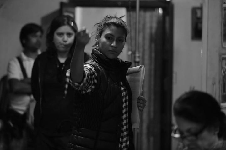 Konkona on the sets of 'A Death in the Gunj.'