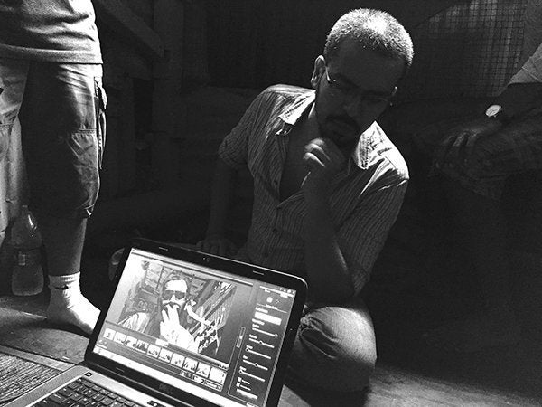 Director Devashish Makhija, on the shoot of 'Agli Baar'.
