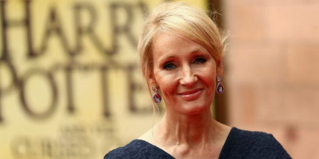 J.K. Rowling poses for photographers at a gala performance of the play Harry Potter and the Cursed Child in London, Britain July 30, 2016. REUTERS/Neil Hall/File Photo