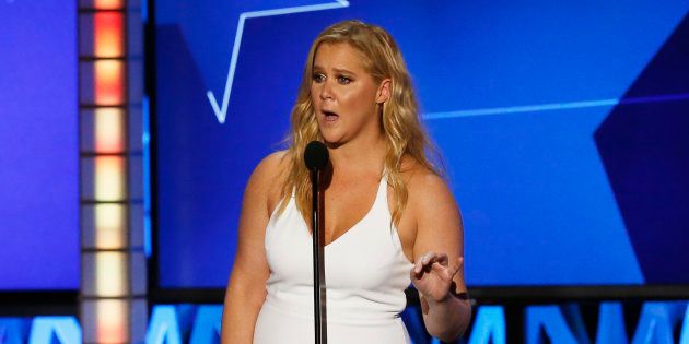 Amy Schumer accepts the award for Best Actress in a Comedy for "Trainwreck" during the 21st Annual Critics' Choice Awards in Santa Monica, California January 17, 2016. REUTERS/Mario Anzuoni
