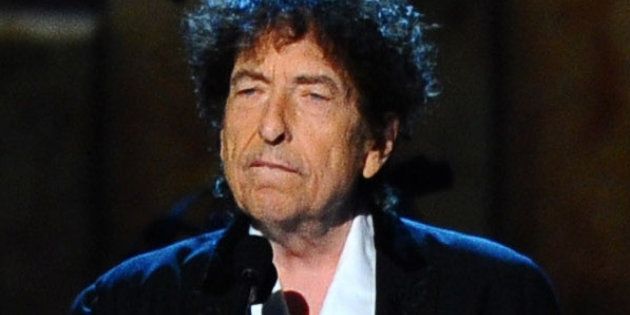 FILE - In this Feb. 6, 2015 file photo, Bob Dylan accepts the 2015 MusiCares Person of the Year award at the 2015 MusiCares Person of the Year show in Los Angeles. Dylan will perform at the Desert Trip music festival, kicking off Friday, Oct. 7, in Indio, Calif. (Photo by Vince Bucci/Invision/AP, File)