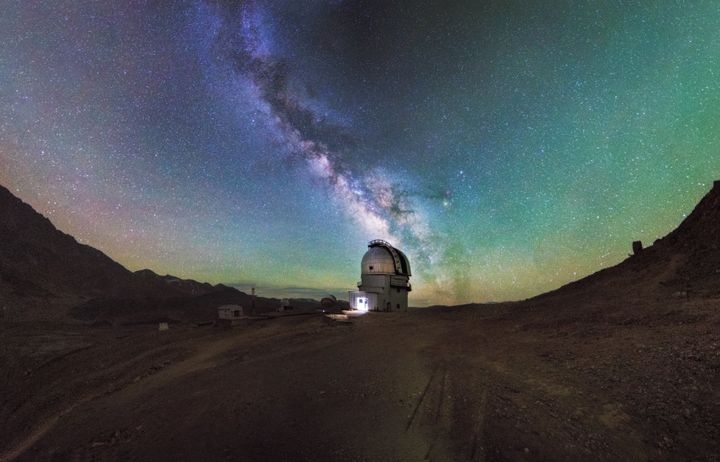 A view of the Milky Way from the Indian Astronomical Observatory at Hanle.